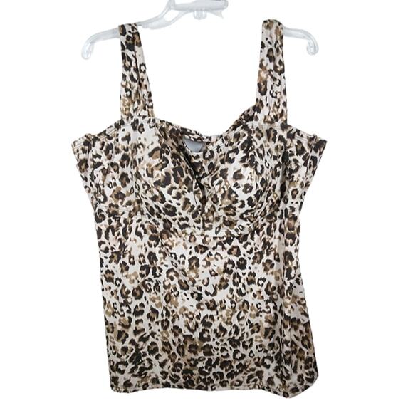 Swimsuits For All Other - Swimsuit for All Leopard Tankini size 24